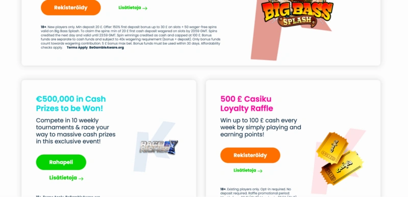 Casiku Bonuses